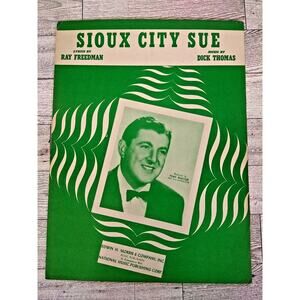 Vintage Sheet Music - 1945 - SIOUX‎ CITY SIOUX - Tony Pastor - Fun Wall Art